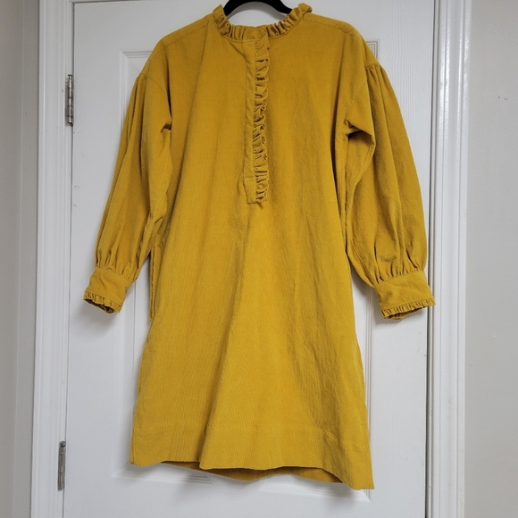 Ann Mashburn Nicky Popover Corduroy Dress. - Picture 3 of 10